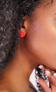 Rose stud Earrings