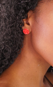 Rose stud Earrings